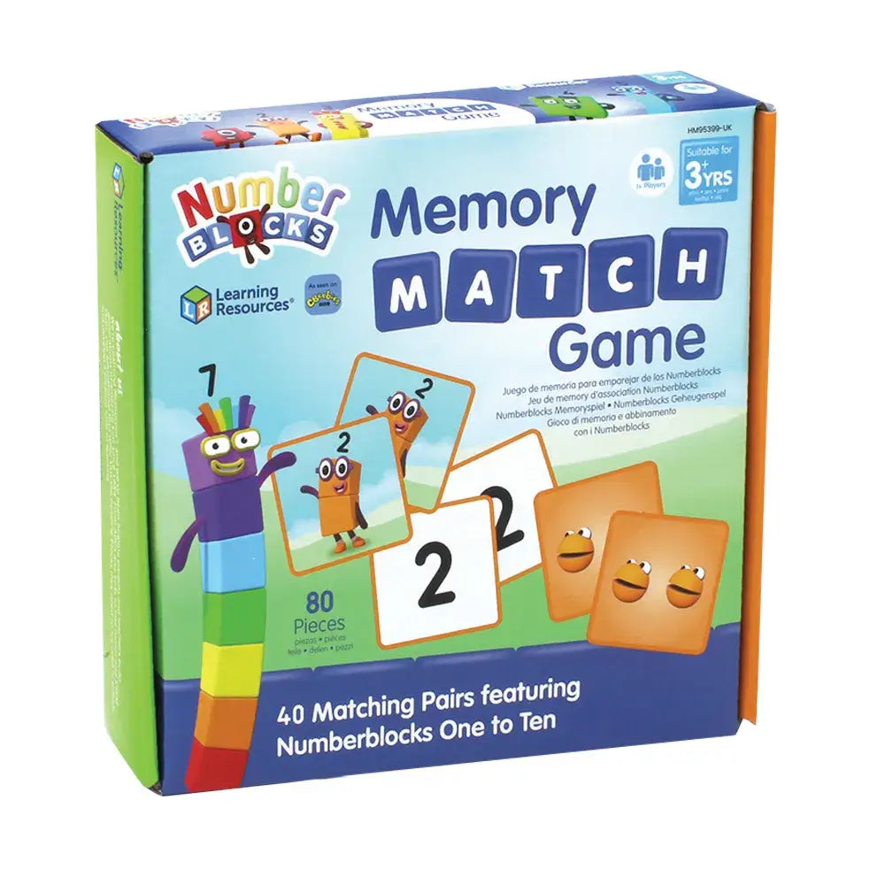 Numberblocks Memory Match Game Cogs Toys Games Ireland
