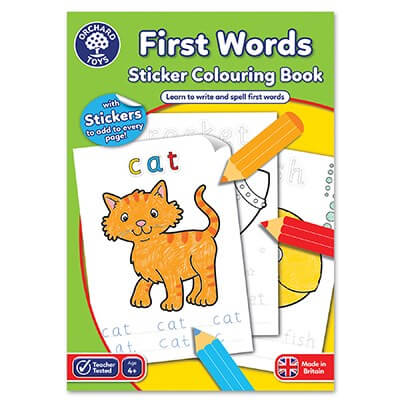 First Words Colouring Book Orchard Toys