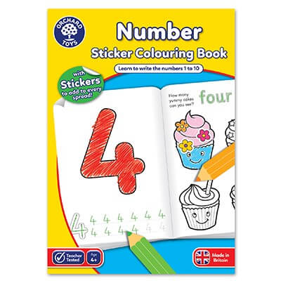 Number Colouring Book Orchard Toys