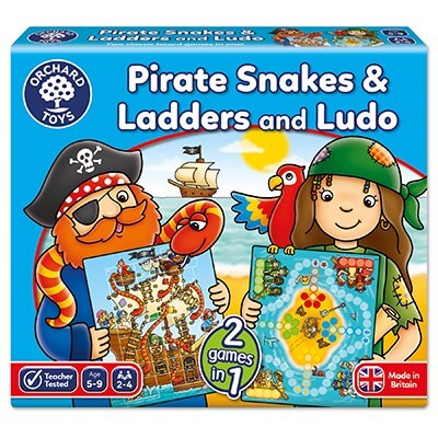 Pirate Snakes and Ladders & Luddo Board Game Orchard Toys