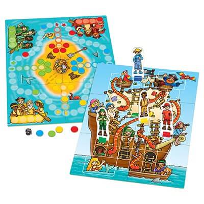 Pirate Snakes and Ladders & Luddo Board Game Orchard Toys
