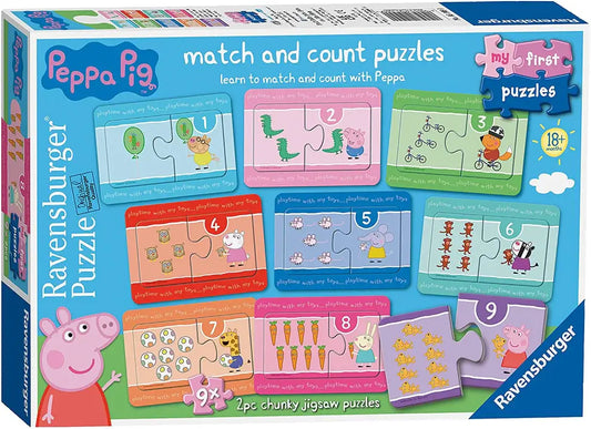 Ravensburger Peppa Pig Match and Count Jigsaw Puzzles