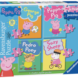 Ravensburger My First Puzzle, Peppa Pig (2, 3, 4 & 5pc) Jigsaw Puzzles
