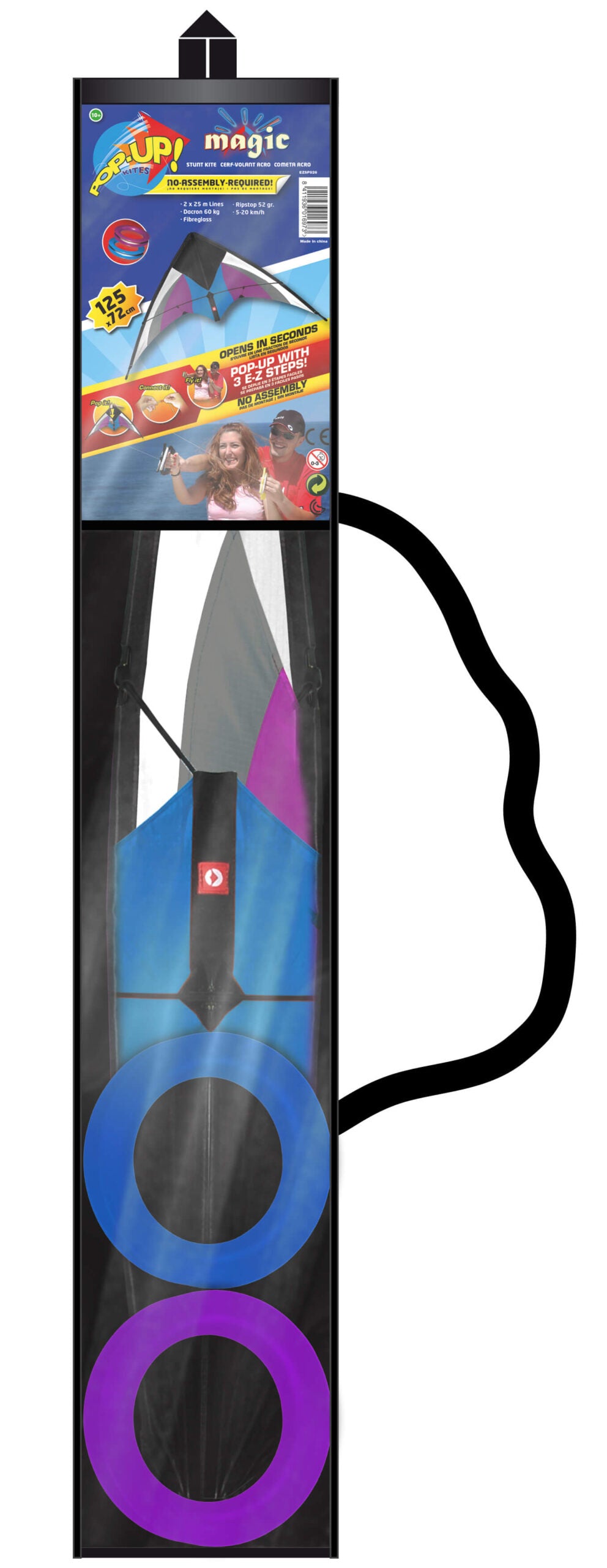 PopUp Kite Stunt 125cm Magic