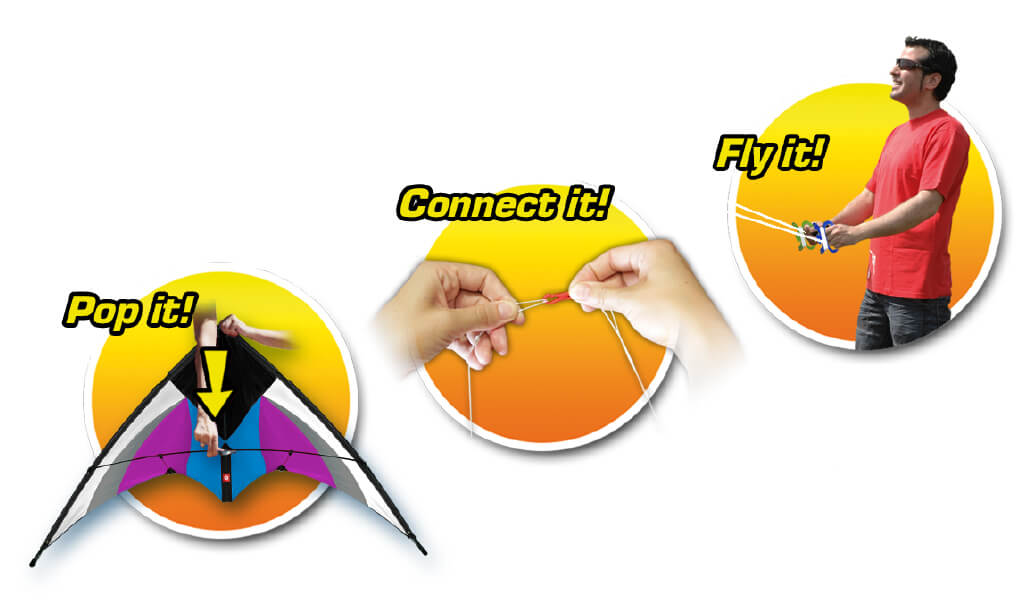 PopUp Kite Stunt 125cm Magic