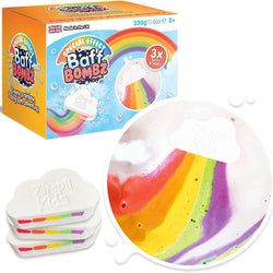 3 x Large Cloud Rainbow Bath Bomb