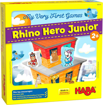 My Very First Games – Rhino Hero Junior - A Cooperative matching and stacking game for ages 2+