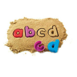 Sand Moulds - Lowercase Alphabet