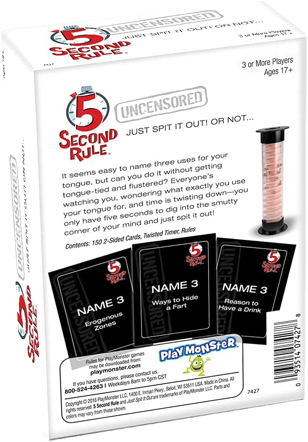5 Second Rule Uncensored Just Spit It Out! Or Not
