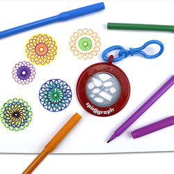 Spirograph Cyclex Clip Keychain