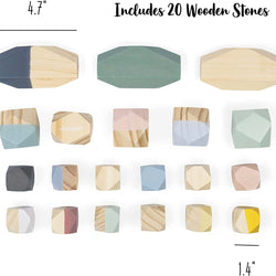 Wooden stacking Stone