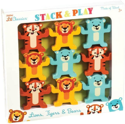 Stack and Play Wooden Animals