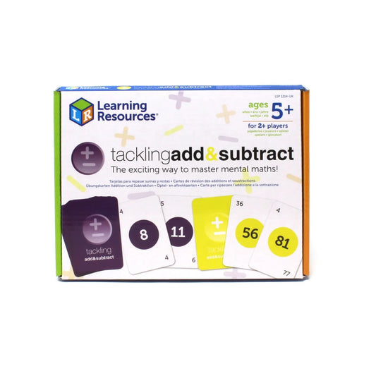 Tackling addition & subtraction card game