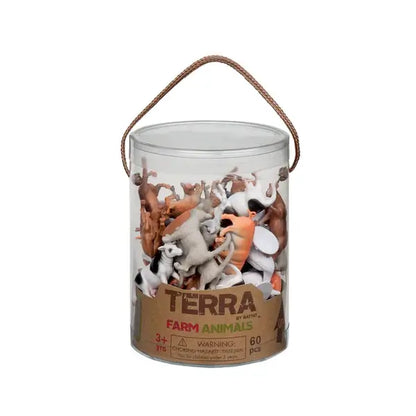 Terra Farm Animals in Tube