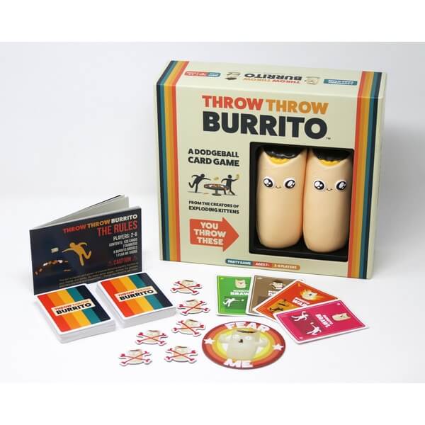 Throw Throw Burrito by Exploding Kittens - A Dodgeball Card Game - Family-Friendly Party Games - Card Games for Adults, Teens & Kids