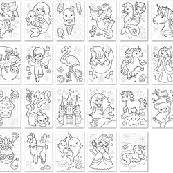 Unicorns, Mermaids and More Colouring Book - Orchard Toys