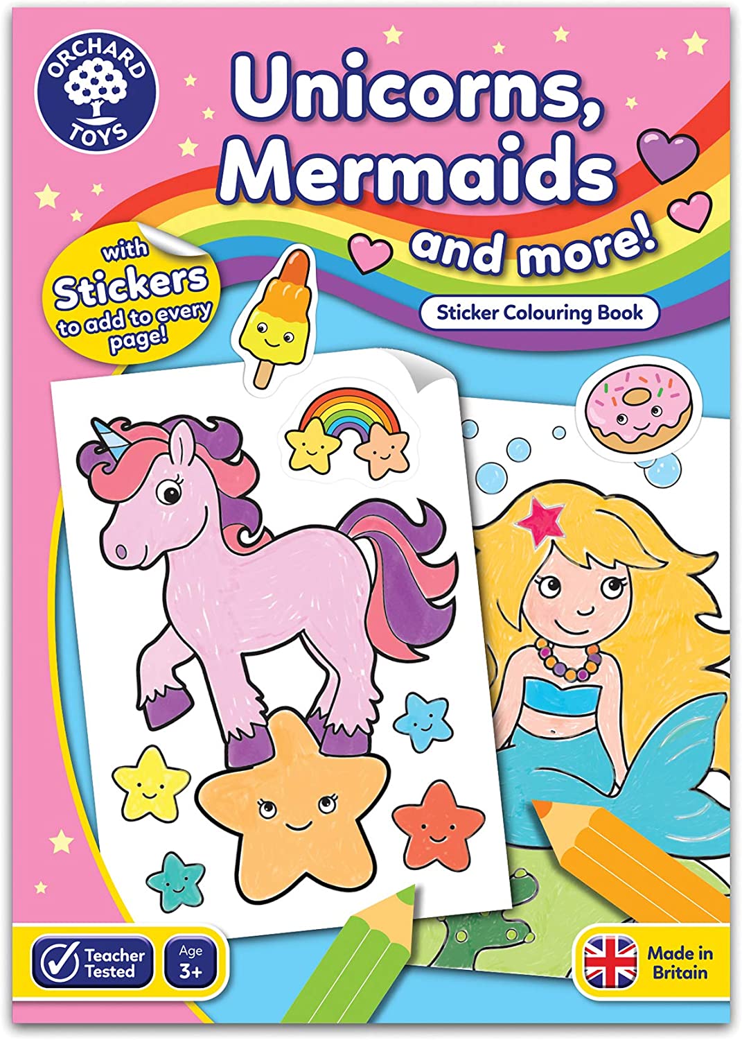 Unicorns, Mermaids and More Colouring Book - Orchard Toys