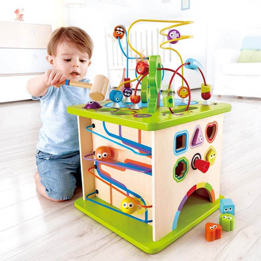 Country Critters Wooden Activity Play Cube by Hape