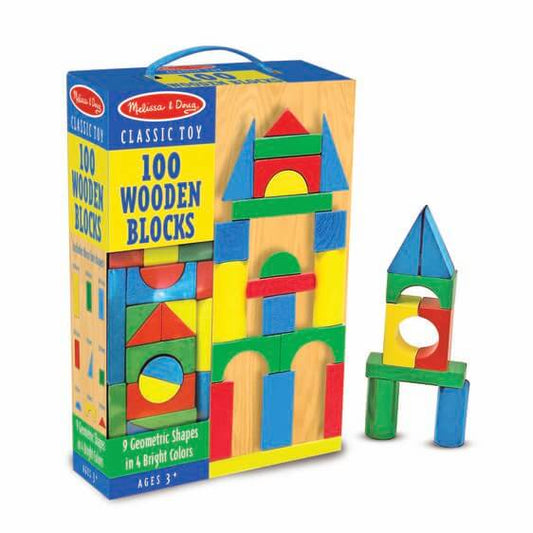 Wooden Blocks Set 100 Piece
