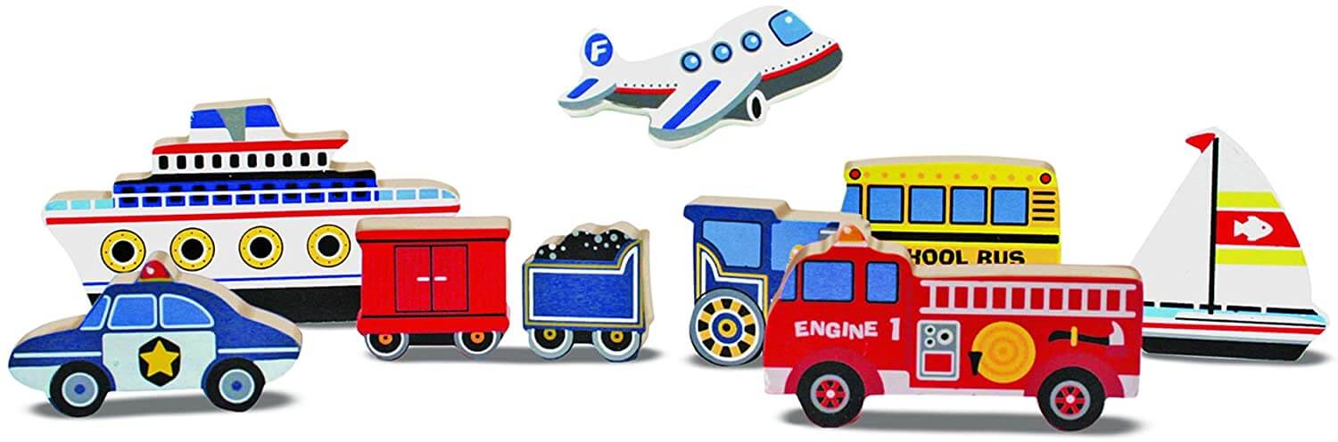 Vehicles Wooden Chunky Puzzle Melissa & Doug